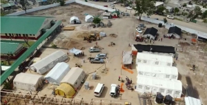 Atualização de fotos da obra de reconstrução na Beira, Janeiro 2020